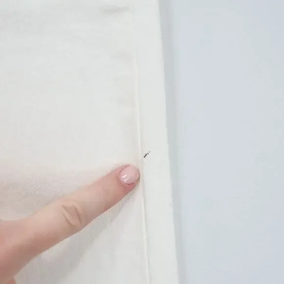 Madewell The '90s Straight Crop Jean Tile White Size 26 - Picture 10 of 11